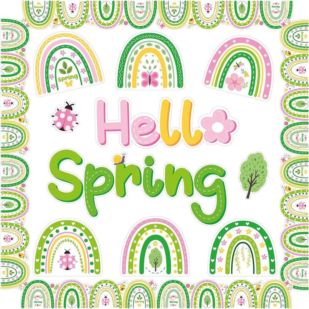 Classroom Nursery Kidsroom Bulletin Board Wall Decor Flower Butterfly Cutouts